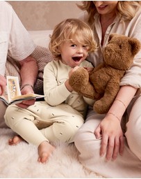 Love to Dream - Sleep Suit 2.5T Quilted Stretch Cotton Bees Oatmeal