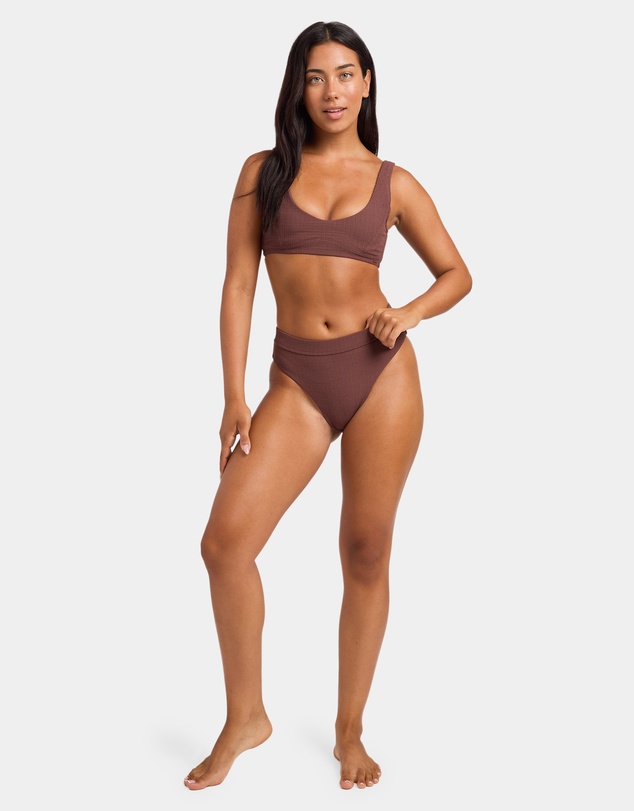 Roxy - Womens Roxy Love Bikini Mid Wasit High Leg Bikini Bottom