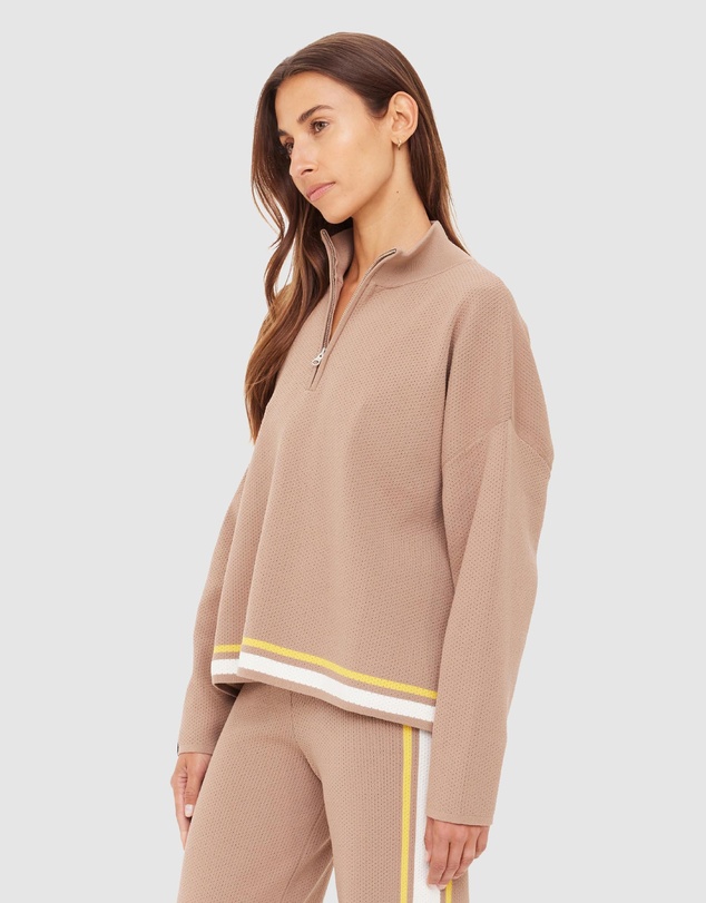 The Upside - Veneto Carter Knit Zip Top