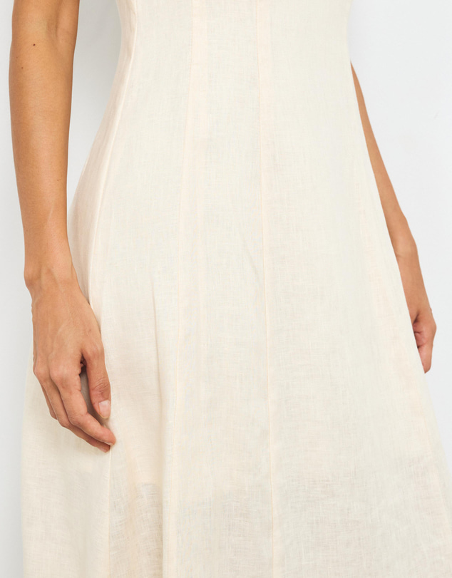 AERE - Miette Contrast Bind Midi Dress