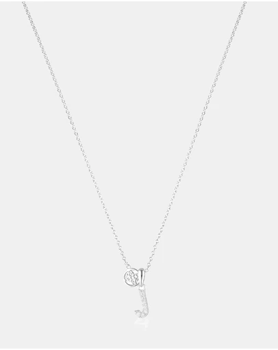 Georgini - Georgini Luxury Letters J Initial Pendant Silver