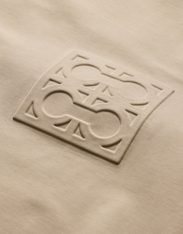 Calibre - Embossed Logo Short Sleeve Sweat Top Dune