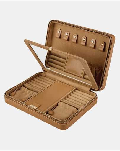 Wolf - WOLF Lauren Large Zip Case Caramel