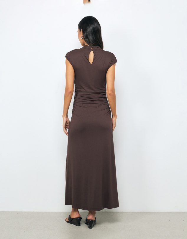 AERE - Lyse Cap Sleeve Jersey Midi Dress