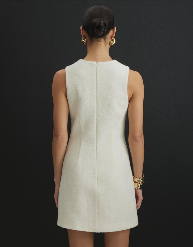 AERE - Mandi Wool Boucle Mini Dress
