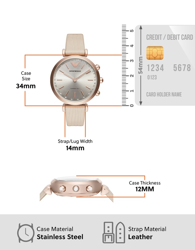 Emporio Armani - Hybrid Smartwatch Nude