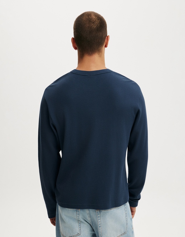 Cotton On - Cropped Fit Textured Long Sleeve