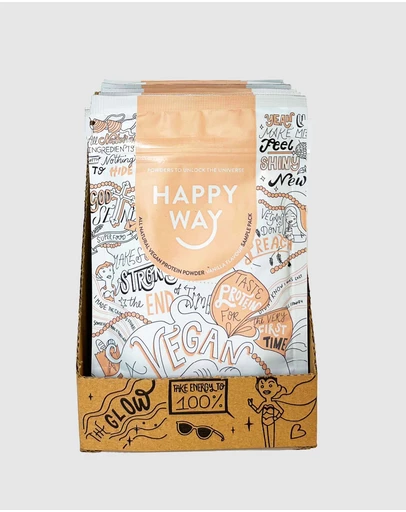 Happy Way - Like A Vegan Vanilla Protein Powder 6 Sample Packs