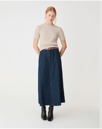 Forcast - Anita Short Sleeve Cable Knit