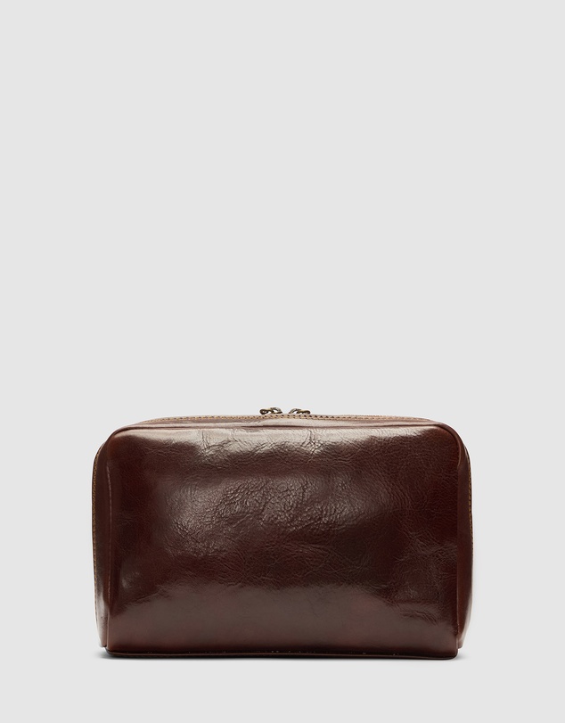 Republic of Florence - Primo Brown Toiletry Bag
