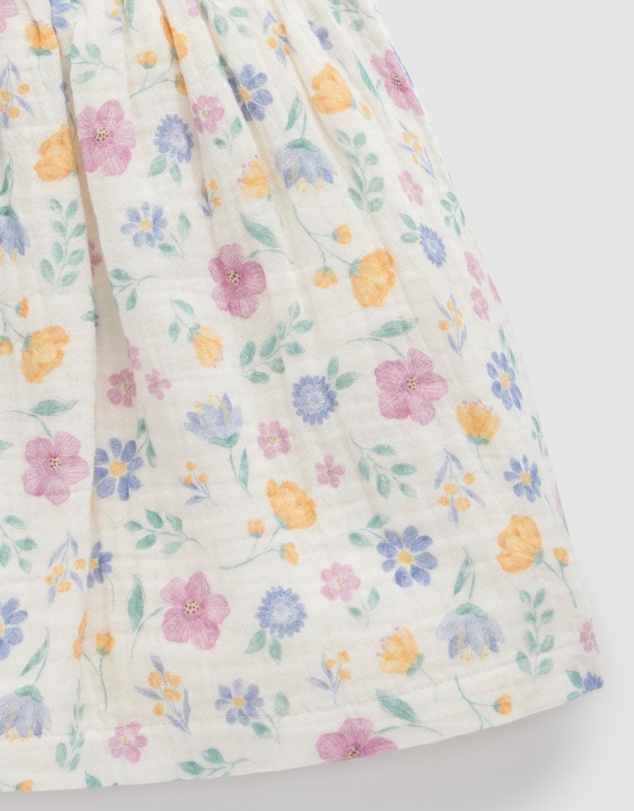 Purebaby - Sofia Bow Dress -Kids-Babies