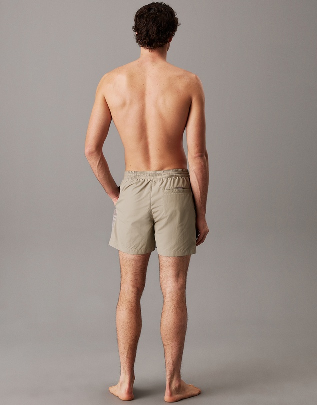 Calvin Klein - Logo Tape Medium Drawstring Swim Shorts