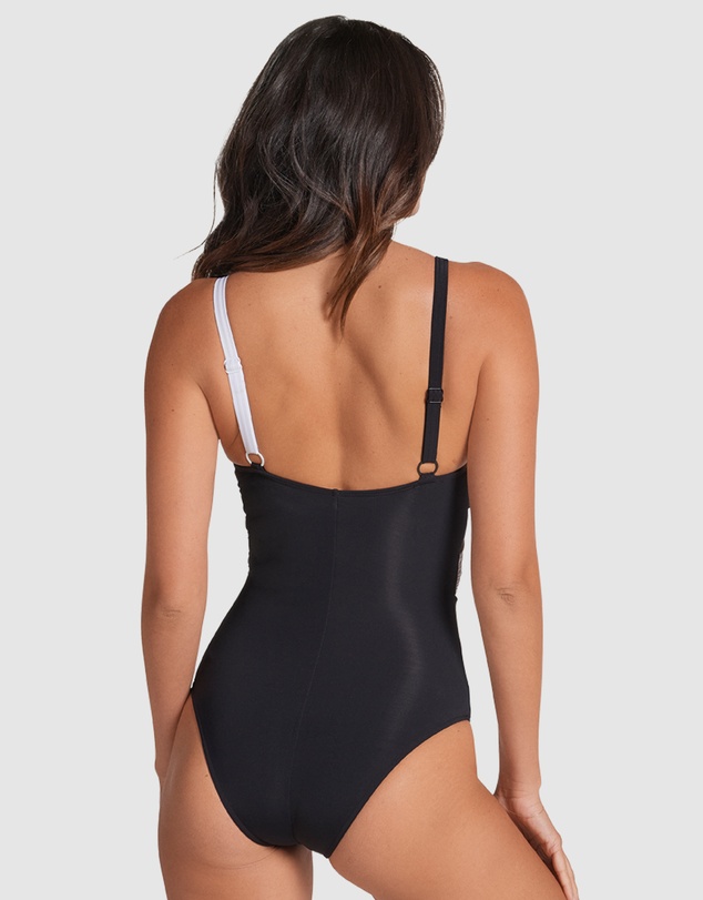 Leonisa - Recycled Nylon Shaping One-Piece Swimsuit with Mesh