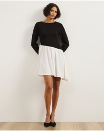 Atmos&Here - Maci Knit Combo Mini Dress