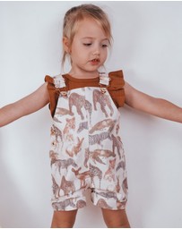 WITH LOVE FOR KIDS - Everett Short Denim Overalls - Babies - Kids