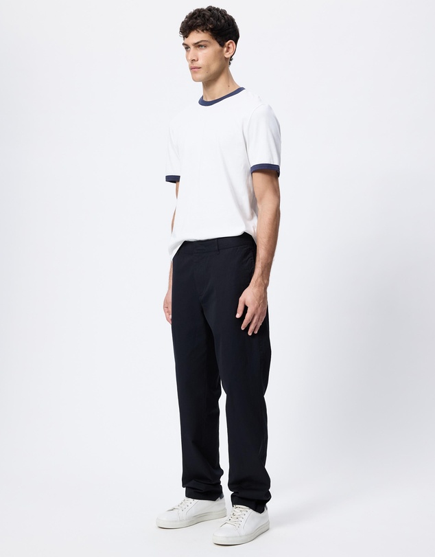 Emporio Armani - Cotton-Silk Fabric Trousers