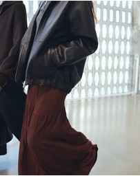 M.N.G - Knitted Long Skirt With Seam Detail