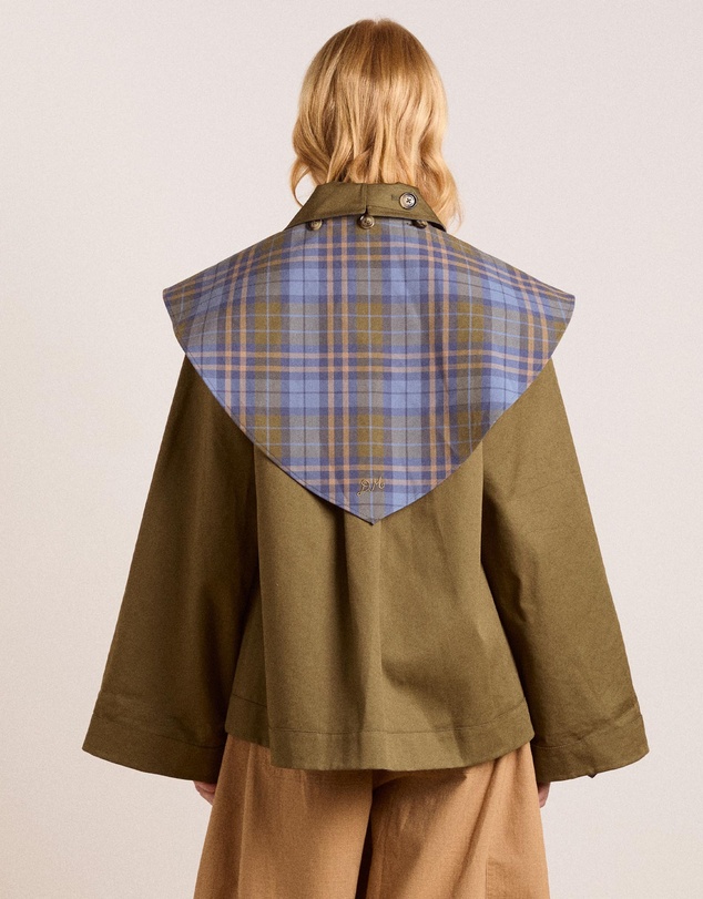 Damson Madder - Jerry Crop Trench Coat