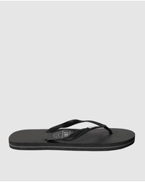 UNIT - UNIT Mens Stamp Flip Flops