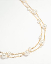Lovisa - Gold Plated Pearl Layered Necklace