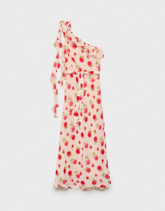 M.N.G - Rose Floral Ruffled Dress