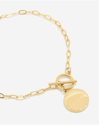 Lovisa - Waterproof Stainless Steel Beloved T & O Bracelet