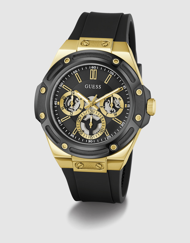 GUESS - GUESS Mens Black Multifunction Watch