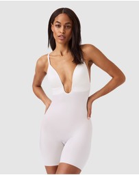 Spanx - SPANXshape™ Suit Your Fancy Plunge Low-Back Mid-Thigh Bodysuit
