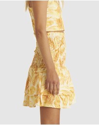 Zerafima - Saffron Leaf Tiered Skirt