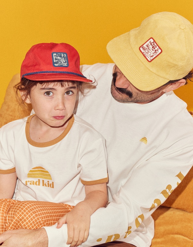 Banabae - Park Hangs Adult and Kid Cap Bundle - Yellow / Rust
