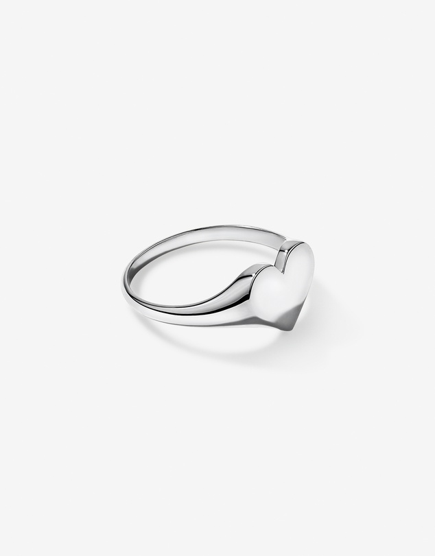 Michael Hill - Heart Signet Ring in Sterling Silver