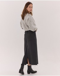 Cloth & Co. - The Long Denim Skirt | Carbon