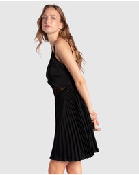 Belle & Bloom - Feel It Still Lace Trim Mini Dress