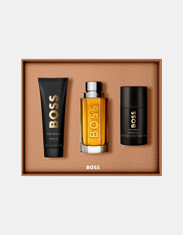 BOSS - Boss The Scent Eau De Toilette, Shower Gel, And Deodorant Stick For Men Trio Gift Set