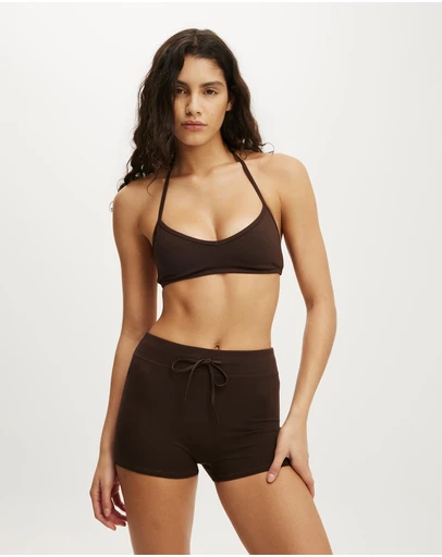 Cotton On Body Active - Ultra Soft Halter Open Back Crop