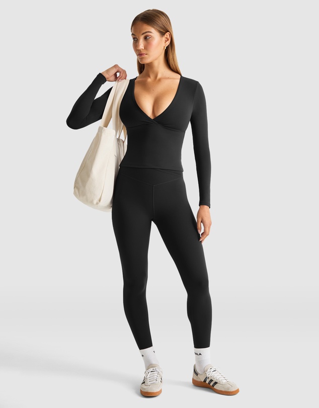 TALA - Dayflex Long Sleeve V Neck Top