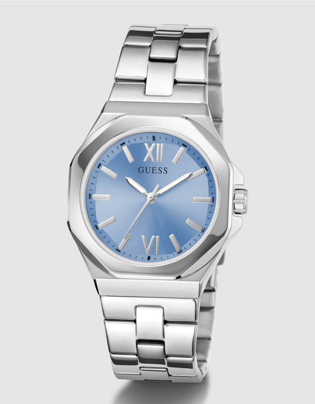 GUESS - Guess Ladies Silver Tone 34mm Analogue Watch