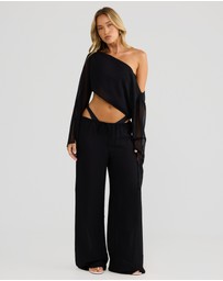 Vacay Swimwear - Bella Top Black