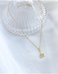 Luna Rae - Solid Gold -Air Element Necklace