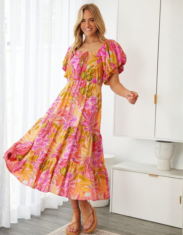 Esther & Co - Axelle Dress - Sunset Print