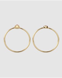 Elli Jewelry - Ring Set Crystal 925 Sterling Silver Gold-Plated
