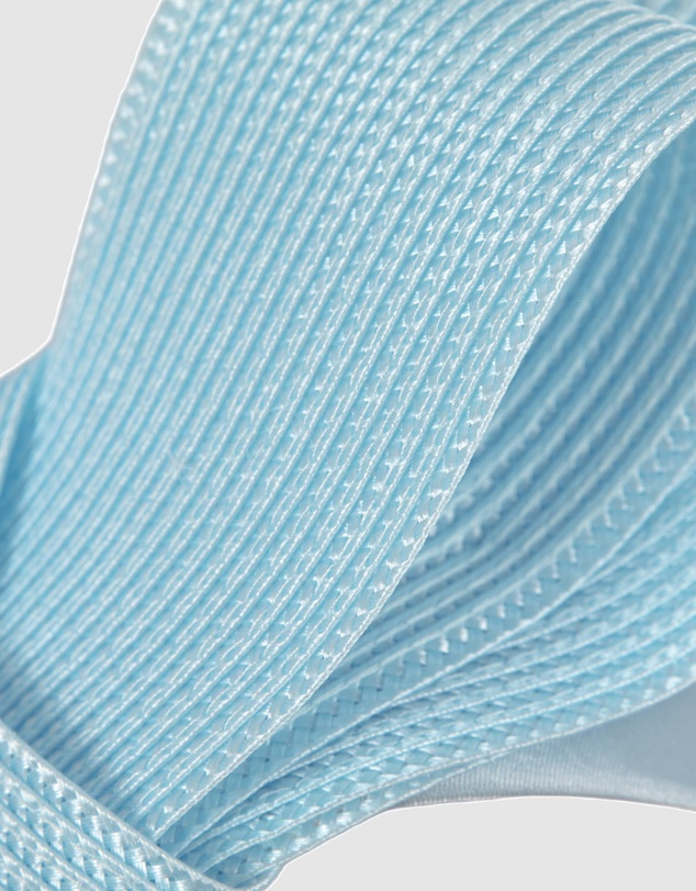 Max Alexander - Light Blue Bow Racing Fascinator