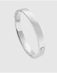 Furla - Furla 1927 Crystal Silver-Tone Bangle Bracelet