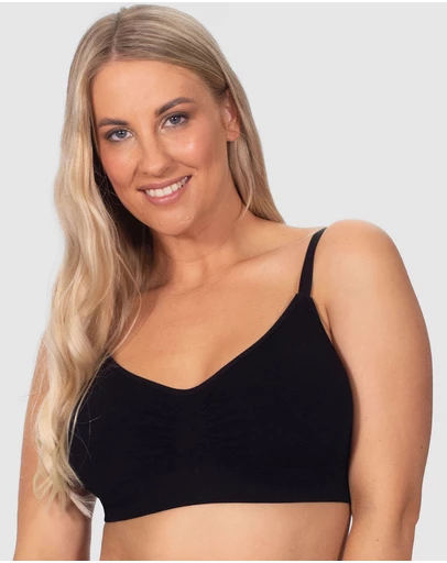 B Free Intimate Apparel - Wire-free Bamboo Padded Bra (B-C-D-DD-E-F-G-H) Cup
