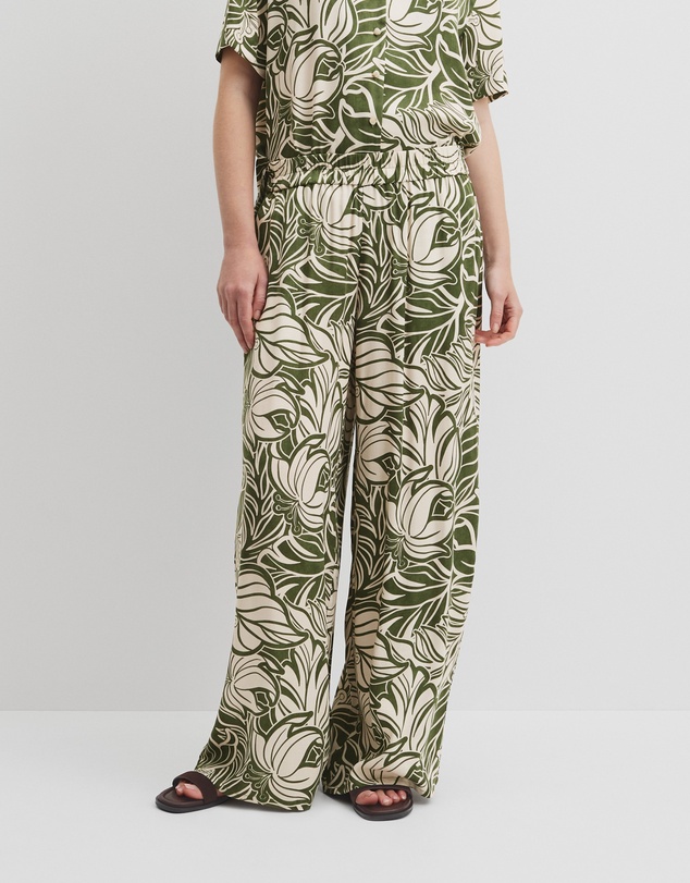 Country Road - Print Pull On Cupro Pant