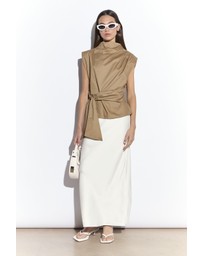 Glamorous - Sleeveless Belted Top