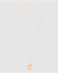 Wanderlust + Co - You Are Magic Gold Medallion Locket Necklace