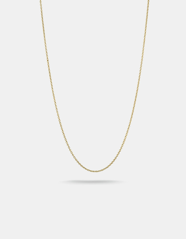 THOMAS SABO - Gold-Tone Stainless Steel Anchor Chain Necklace 1mm