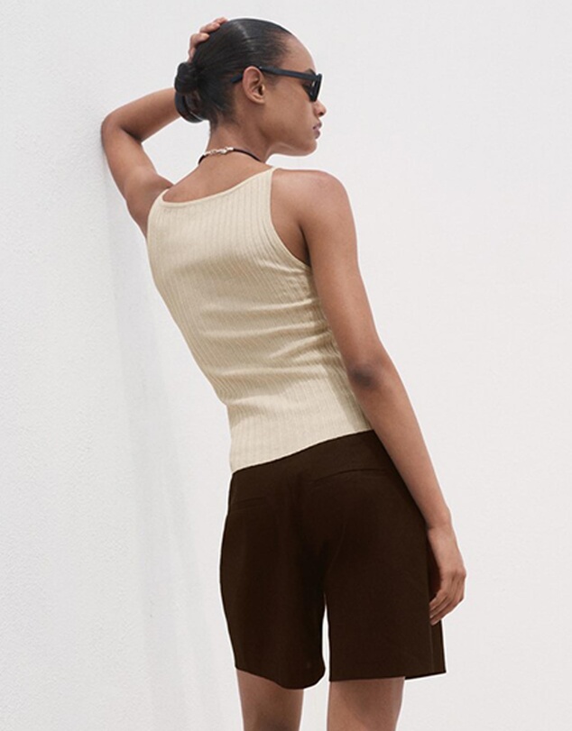 M.N.G - Fine Ribbed Knit Top