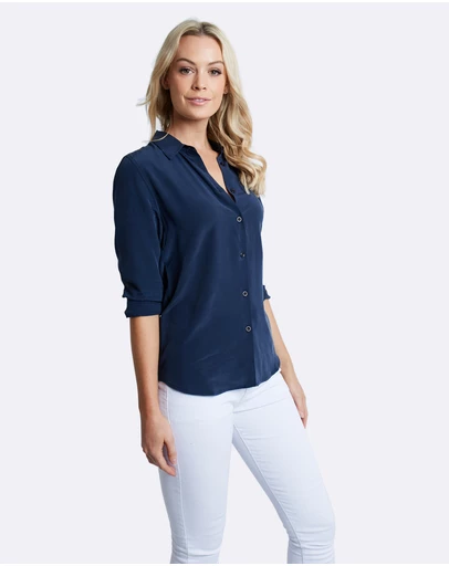 The Fable - Deep Sea Silk Shirt